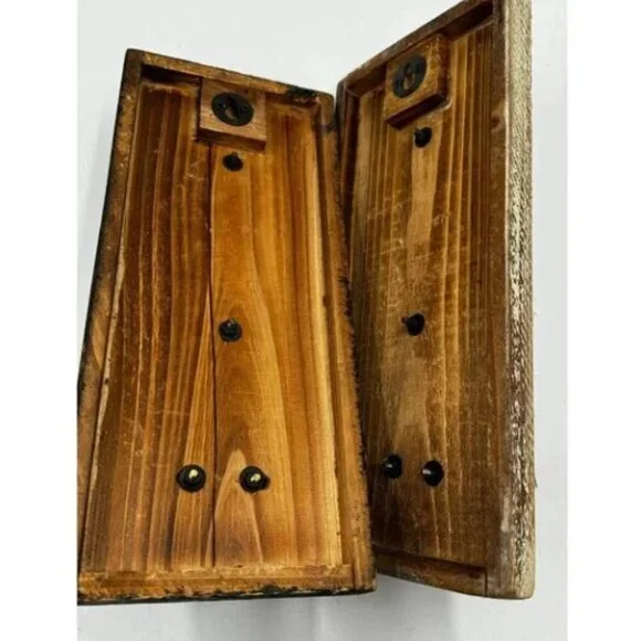 Wooden Arrow Sign Brown Rustic Coat Wood Plaque Hooks Hang Keys Wall Art Decor - Picture 9 of 10